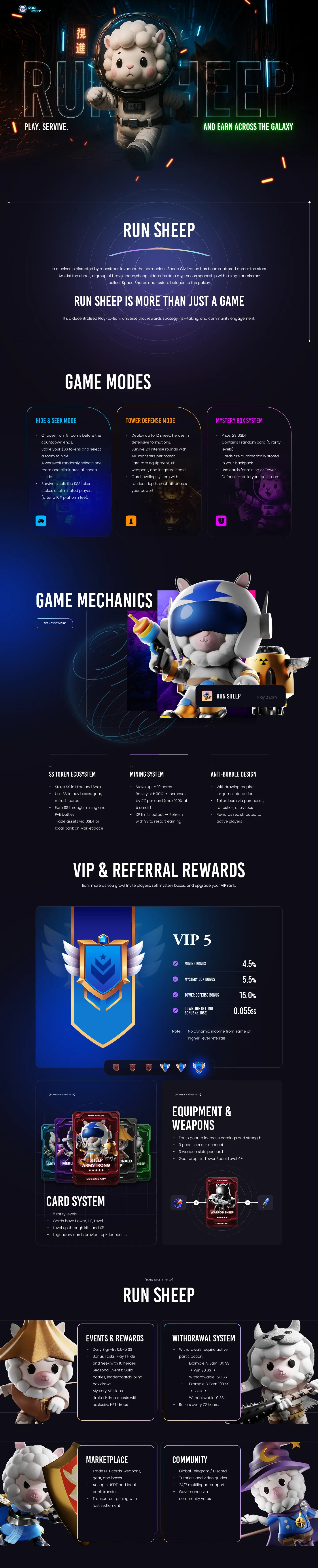 Run Sheep Landing Page